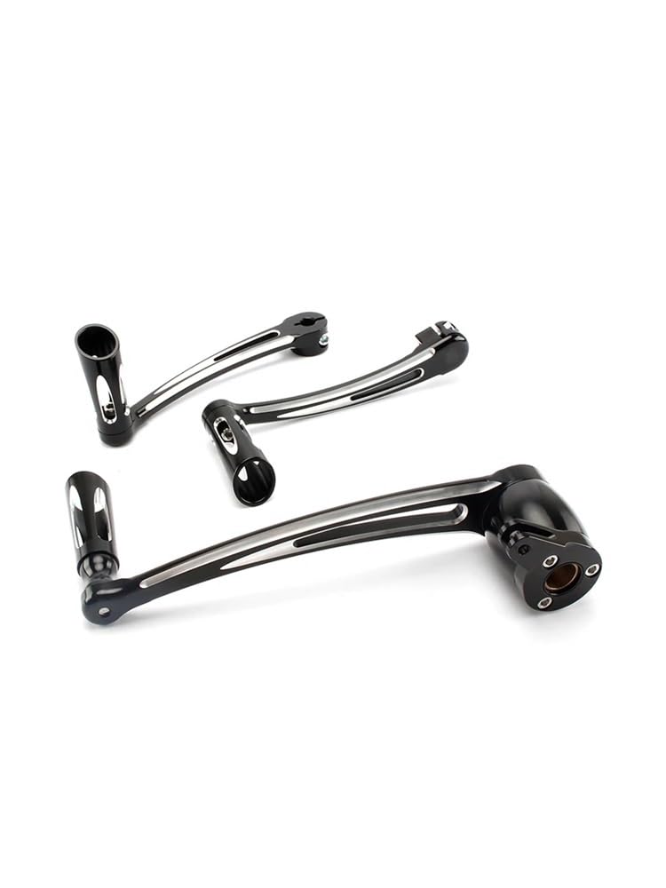 Motorrad Schalthebel Pedal Motorrad Bremsarm Pedal Ferse Kappe Schalthebel W/Shifter Pegs Für H&Arley Touring Road King Street Glide Trike FLTRX 2014-2021 von MLIOJU