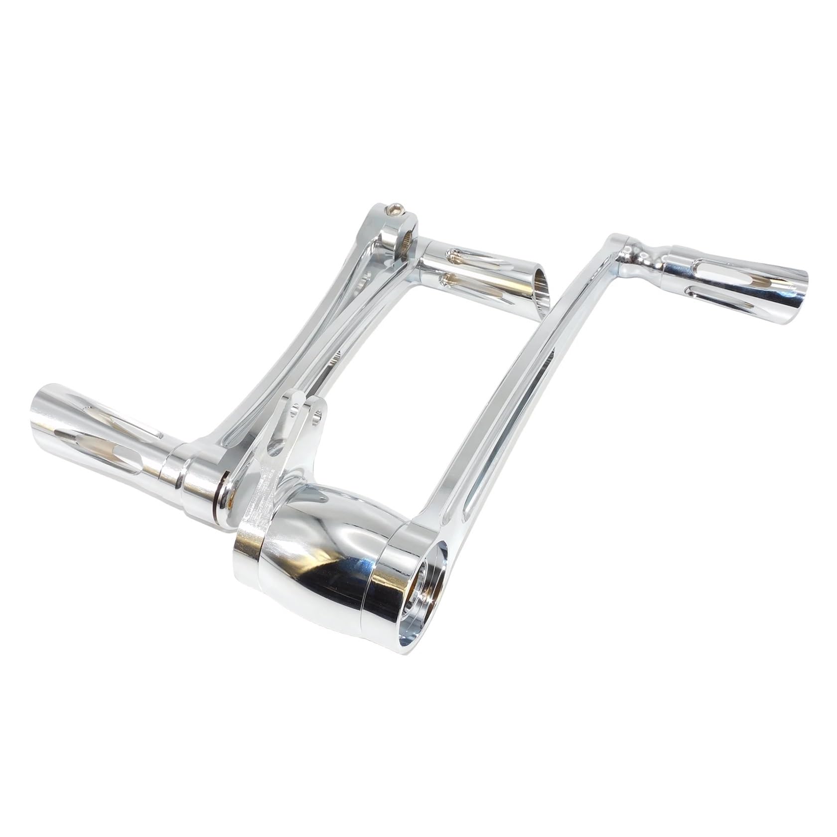 Motorrad Schalthebel Pedal Motorrad Chrom Bremsarm Kit Schalthebel Shifter Pegs Für H&Arley Touring Electra Glide Klassische FLHTC Road Glide 2008-13 von MLIOJU