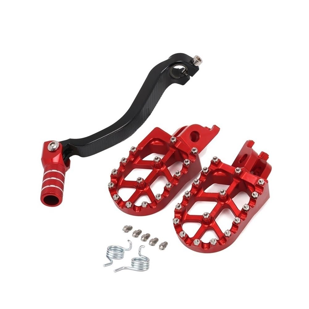 Motorrad Schalthebel Pedal Motorrad Getriebe Shift Fuß Hebel Fußrasten Rest Fußstützen Pedale Fußrasten Für CRF250R 2010-2013 2014 2015 2016 2017 von MLIOJU