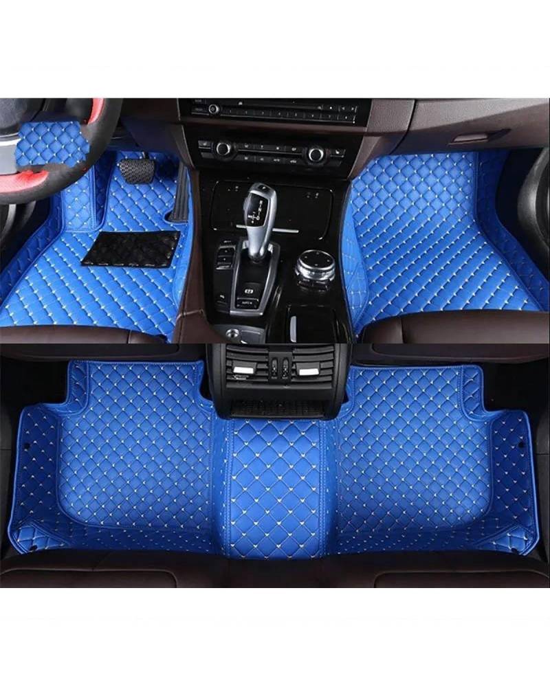 Auto Fussmatte Auto Fußmatten Für Golf Für GTI Auto Teppiche Fuß Coche Auto Innen Zubehör Automatten(Blue,2009-2012) von MLLNPP