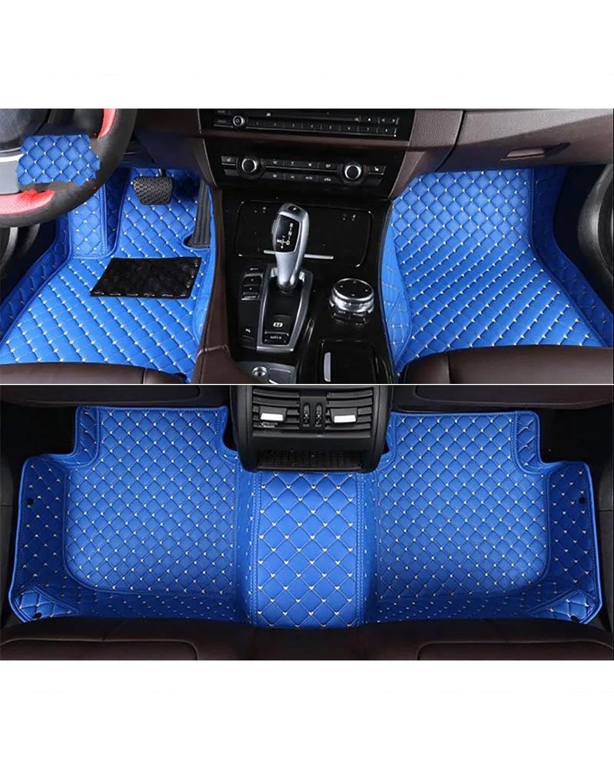 Auto Fussmatte Auto Fußmatten Für Skoda Für Fabia Auto Teppiche Fuß Coche Auto Innen Zubehör Automatten(Blue,2006-2014) von MLLNPP