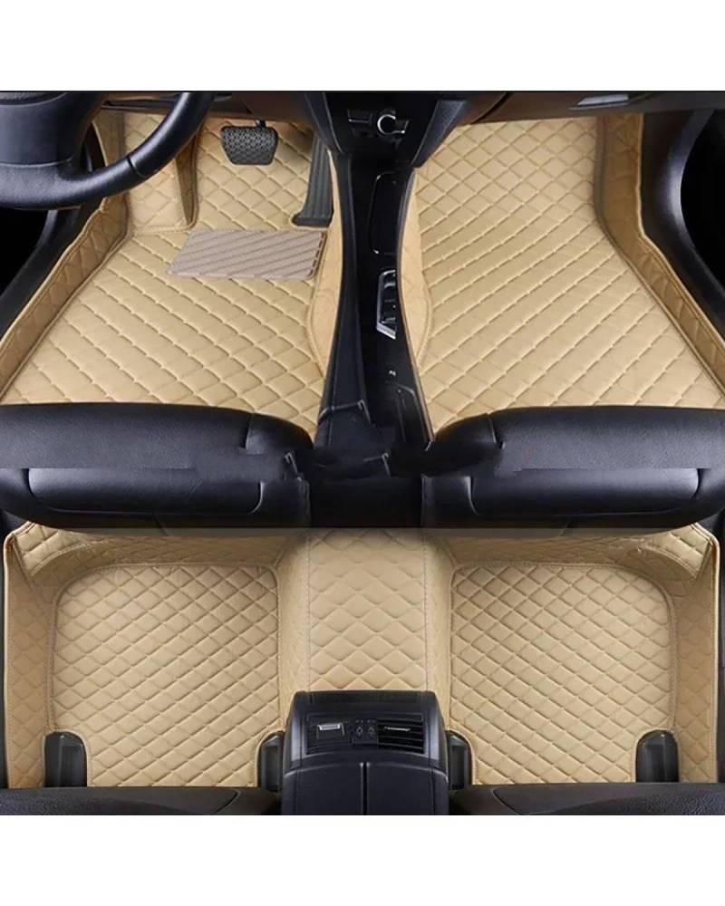 Auto Fussmatte Auto-Fußmatten Für Toyota Für RAV 4 2013-2019 Für RAV 4 Für Hybrid 2020-2023 2009-2013 Innenausstattung Synthetisches Material Automatten(Beige 5 Seat,for Hybrid 20-23) von MLLNPP