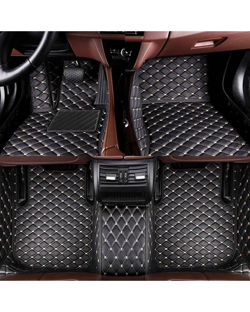 Auto Fussmatte Auto-Fußmatten speziell für Toyota für Land für Cruiser 5seats 2000-2008 2010-2015 Autozubehör Automatten(Black,2010-2015) von MLLNPP