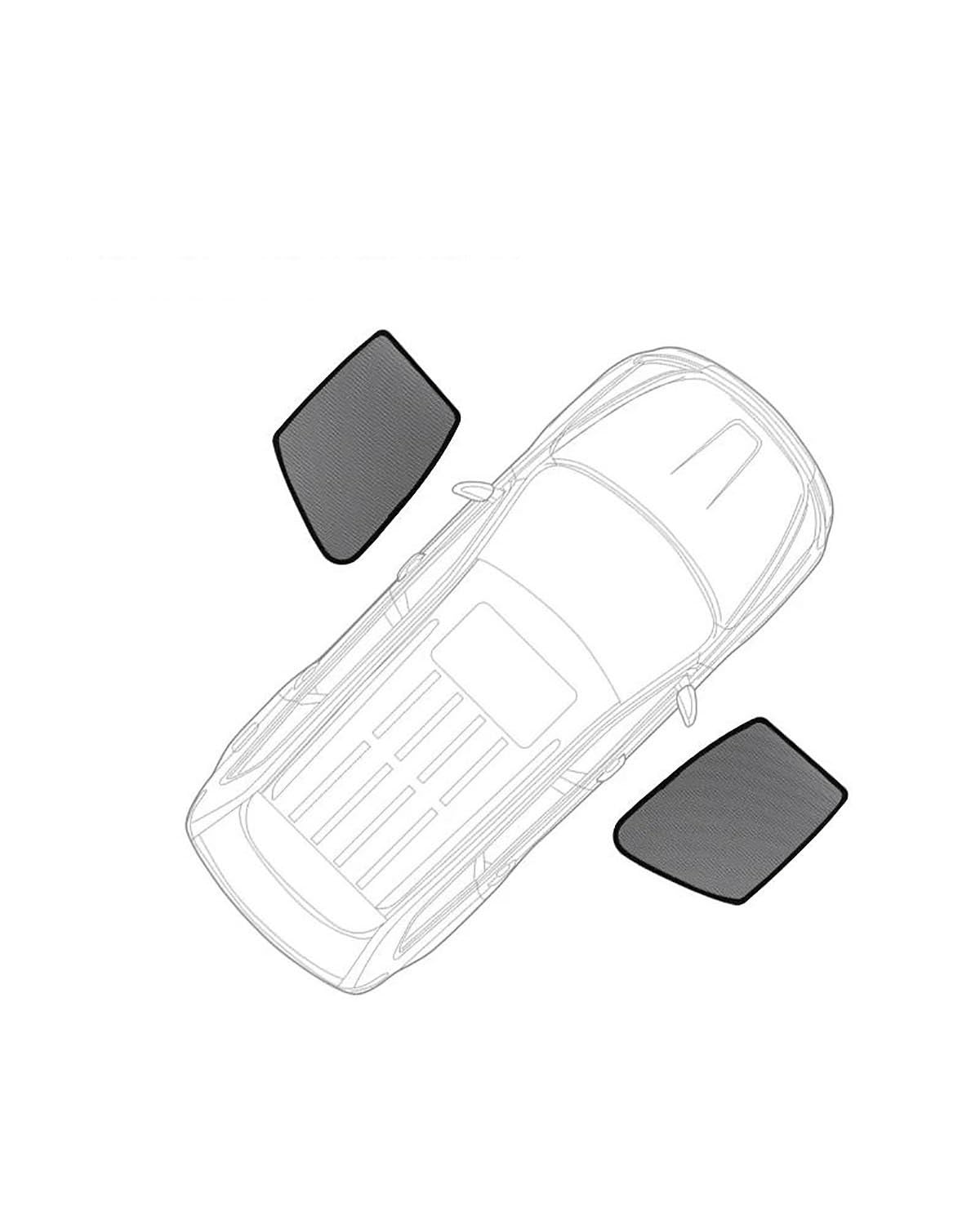Autofenster Sonnenschutzrollos Für Mazda 6 Wagon 2013-2023 Magnetischer Auto-Sonnenschutz Schild Frontscheibe Vorhang Rückseite Seitenfenster Sonnenschutz Visier Auto Sonnenblende(2PCS Front Windows) von MLLNPP