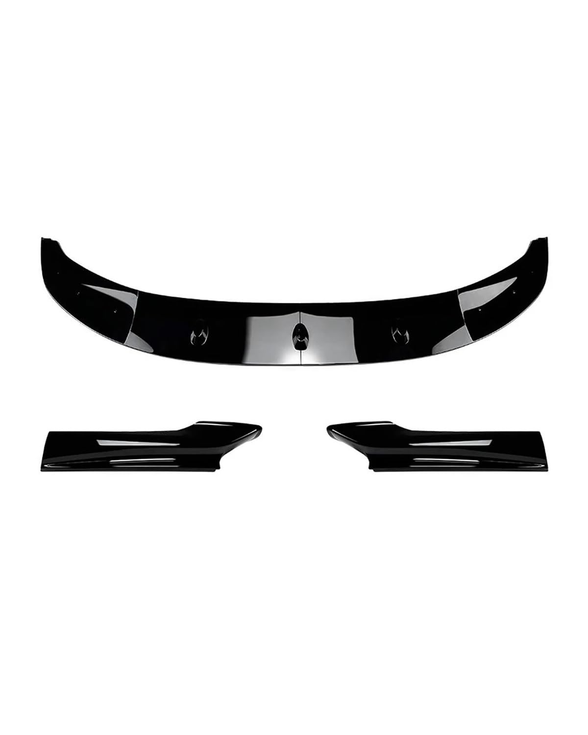 Frontlippe Spoiler Separator Für 5 Series F10 F11 Sport 2011 2012 2013 2014 2015 2016 2017 Auto Front Lip Splitter Diffusor Spoiler Körper Kits Spoilerlippe Frontstoßstange(Gloss Black) von MLLNPP