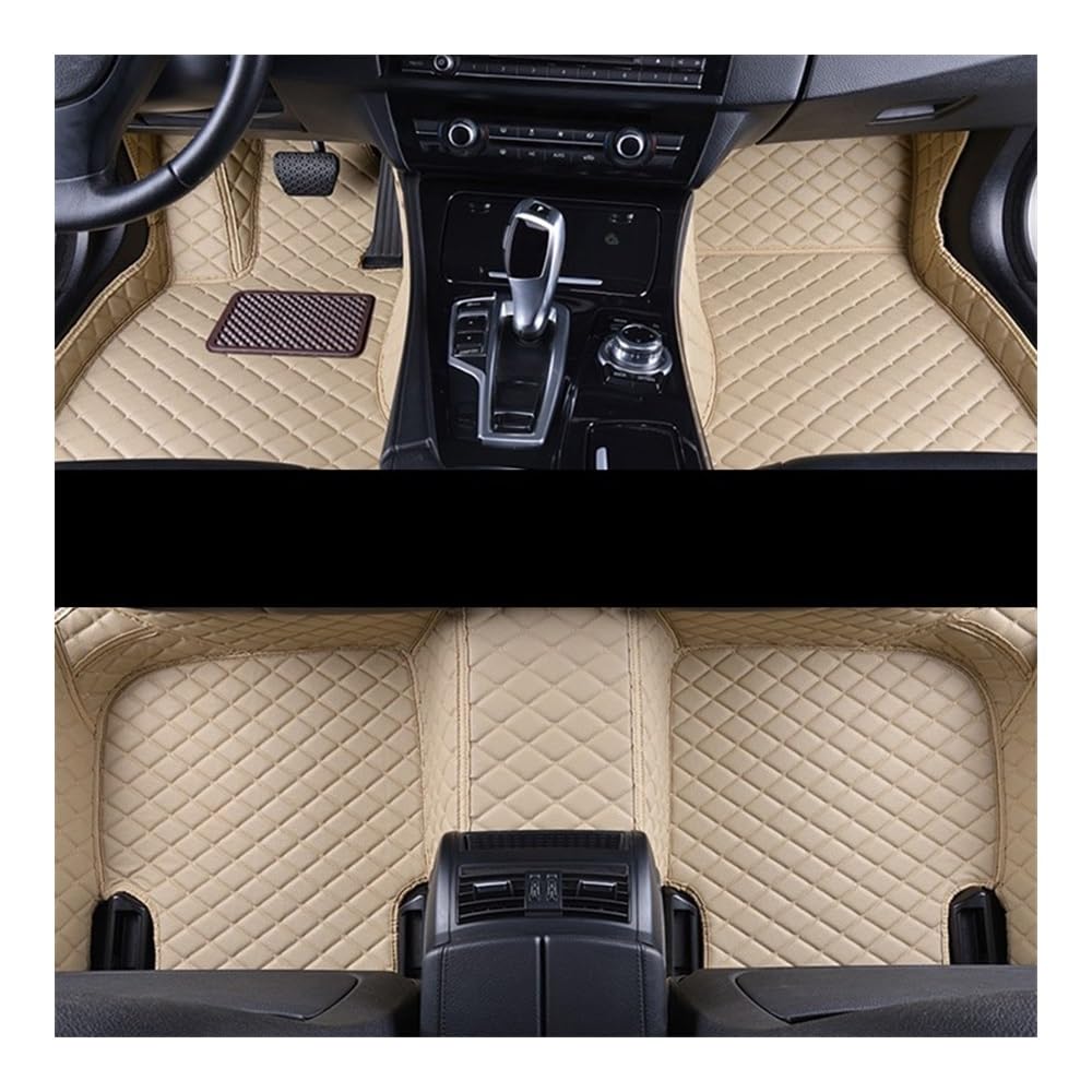 Anpassen Fußmatten Auto-Fußmatten Für Q7 2016 2017 2018 2019 (5-Sitzer) Wasserdichter Autoteppich Autoabdeckung Styling Individuelle Innenausstattung(LHD 3pcs beige) von MLTLKPPVNG