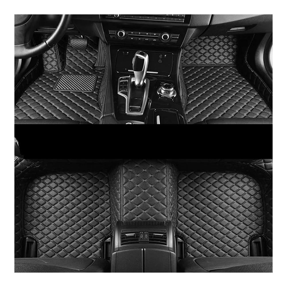 Anpassen Fußmatten Auto-Fußmatten Für Q7 2016 2017 2018 2019 (5-Sitzer) Wasserdichter Autoteppich Autoabdeckung Styling Individuelle Innenausstattung(LHD 3pcs blk Black) von MLTLKPPVNG