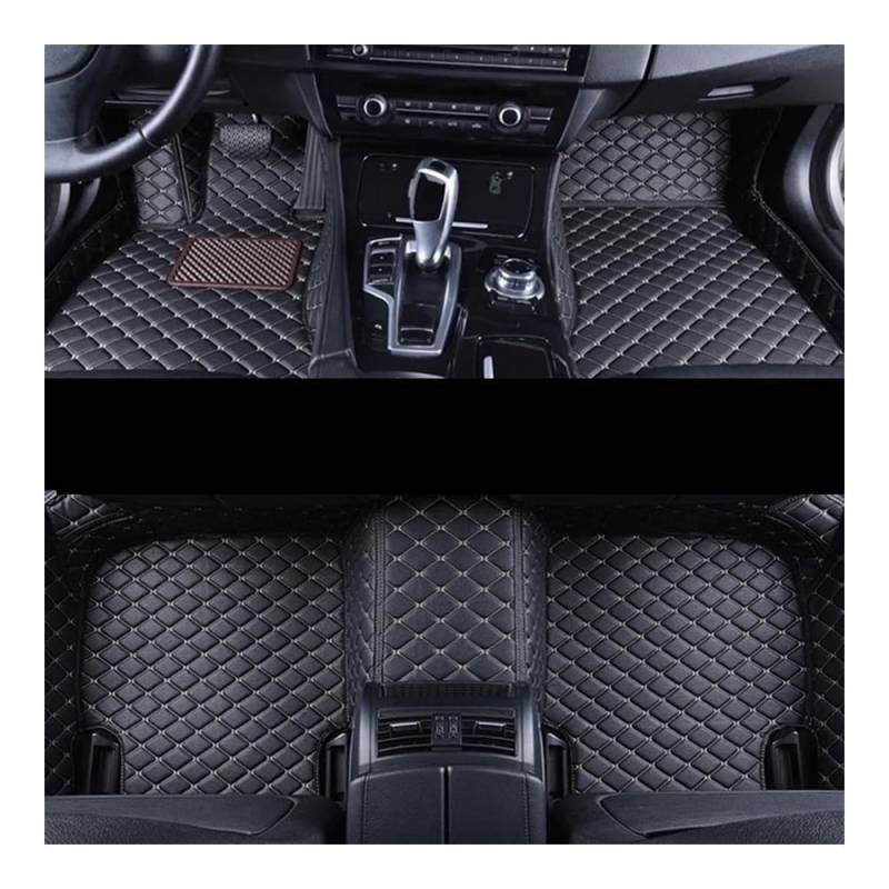 Anpassen Fußmatten Auto-Fußmatten Für Q7 2016 2017 2018 2019 (5-Sitzer) Wasserdichter Autoteppich Autoabdeckung Styling Individuelle Innenausstattung(LHD 3pcs blk beige) von MLTLKPPVNG