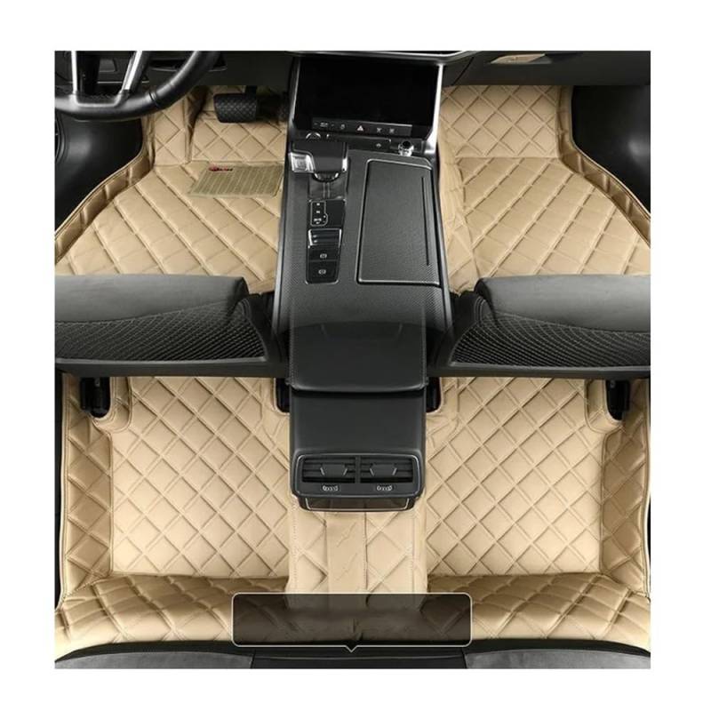 Anpassen Fußmatten Benutzerdefinierte Künstliche Leder Auto Boden Matte Komplette Set Für BM&W Für E90 2006 2007 2008 2009 2010 2011 Auto Teppich Innen(Color 2) von MLTLKPPVNG