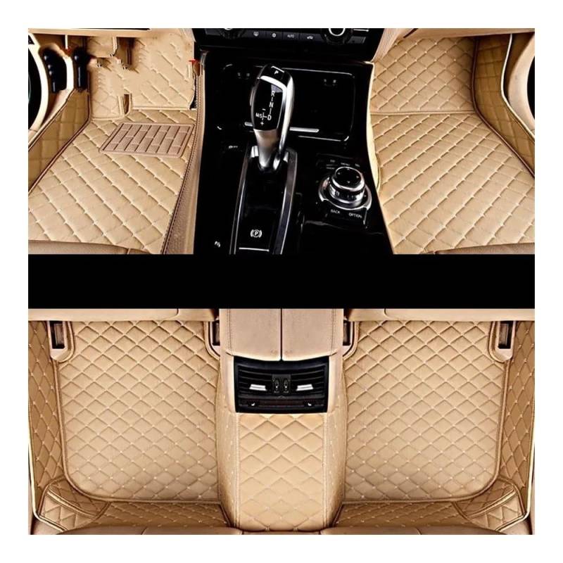 Anpassen Fußmatten Für Jaguar Für XL Custom Car Fußmatten Auto Teppiche Fuß Coche Zubehör(Beige) von MLTLKPPVNG