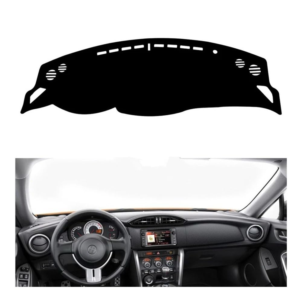 Auto Dashboard Abckung Matte Armaturenbrett Abdeckung Pad Matte Dash Sonnenschirm Schützen Teppich Kissen Für Toy&ota Für GT86 FT86 Scion 2012 2013 2014 2015 2016 2017 2018 2019(Left Hand Drive) von MLTLKPPVNG