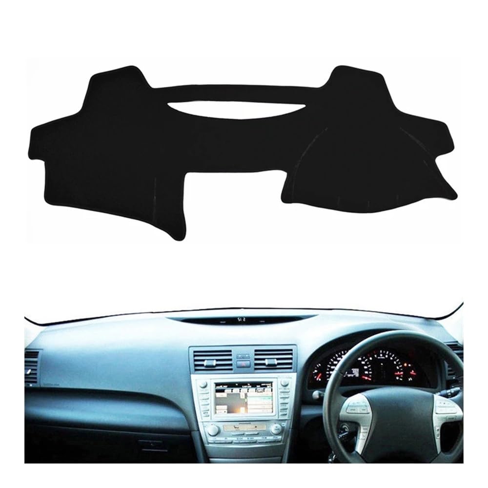 Auto Dashboard Abckung Matte Auto Armaturenbrett Abdeckung Matte Pad Dash Sunshiled Teppich Teppich Dashmat Für Toy&ota Für Camry XV40 2007 2008 2009 2010 2011(Right Hand Drive) von MLTLKPPVNG