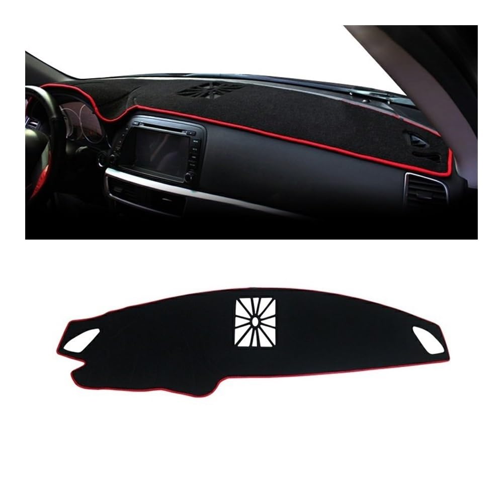 Auto Dashboard Abckung Matte Auto-Armaturenbrett-Abdeckung Vermeiden Sie Lichtpolster Rutschfeste Teppiche Für Maz&da Für CX-5 Für CX5 KE 2012 2013 2014 2015 2016(A LHD Red Side) von MLTLKPPVNG