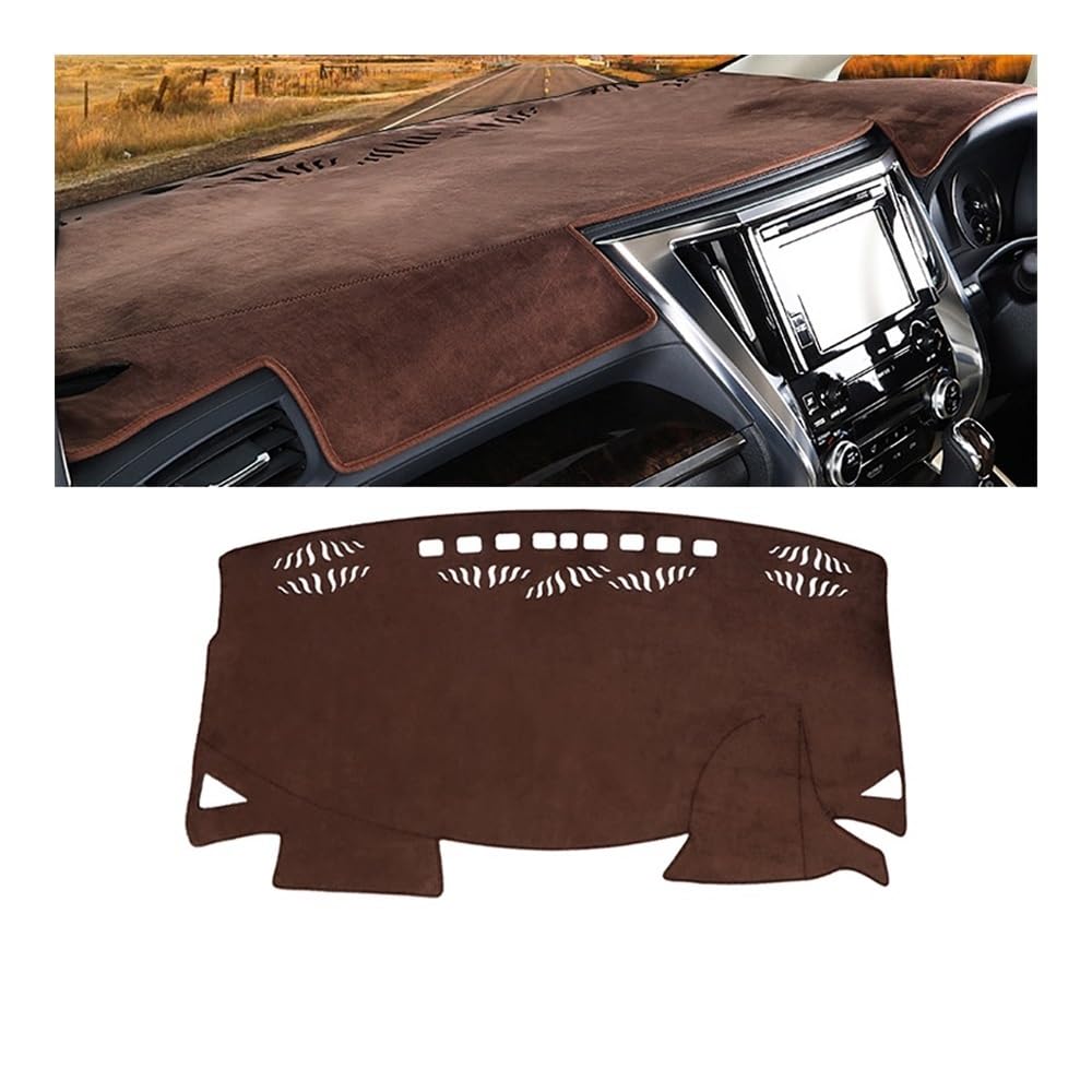 Auto Dashboard Abckung Matte Auto Dashboard Abdeckung Fall Sonnenschutz Matten Vermeiden Licht Pads Für Toy&ota Für Alphard Vellfire AH30 2015-2019 2020 2021 2022 2023(RHD Brown) von MLTLKPPVNG