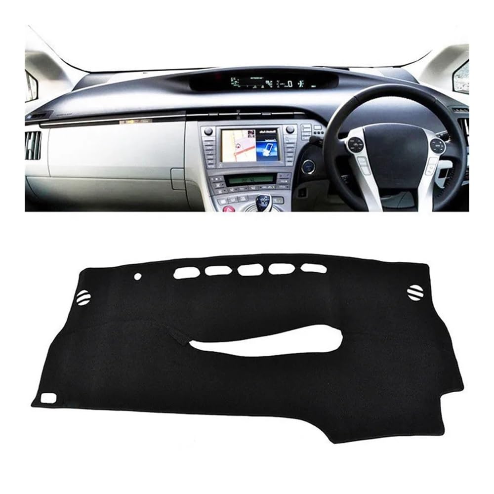 Auto Dashboard Abckung Matte Auto-Dashboard Abdeckung Matte Pad Instrument Sonnenschutzdach Teppich Für Toy&ota Für Prius XW30 2010 2011 2012 2013 2014 2015(Right Hand Drive) von MLTLKPPVNG