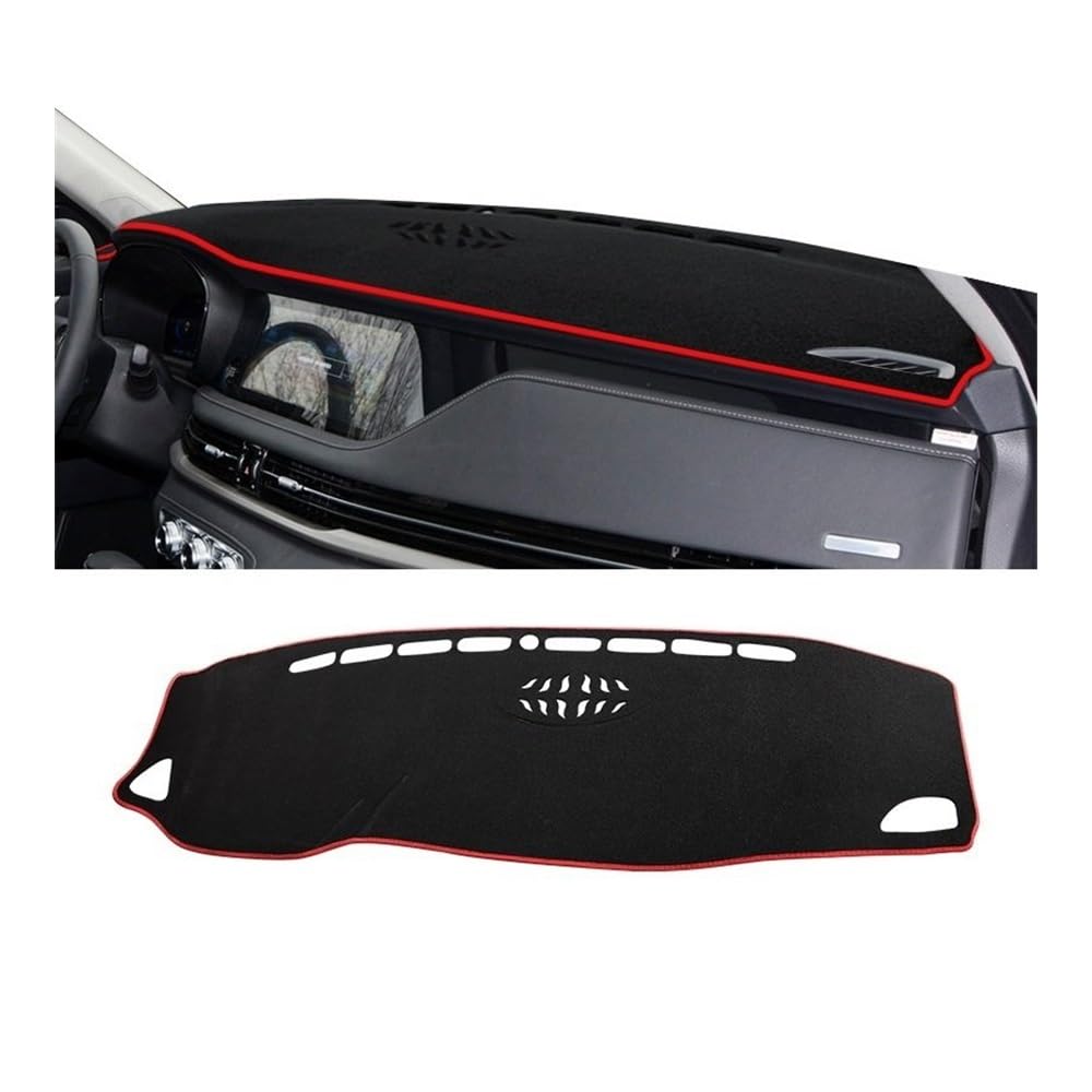 Auto Dashboard Abckung Matte Auto Dashboard Abdeckung Sonnenschutz Matten Vermeiden Licht Pads Fall Teppiche Für Changan Für CS95 2019 2020 2021 2022 2023(A Red Side) von MLTLKPPVNG