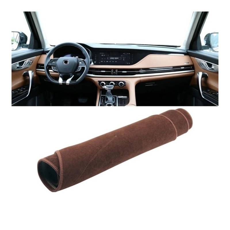 Auto Dashboard Abckung Matte Auto Dashboard Abdeckung Sonnenschutz Matten Vermeiden Licht Pads Fall Teppiche Für Changan Für CS95 2019 2020 2021 2022 2023(B Brown) von MLTLKPPVNG