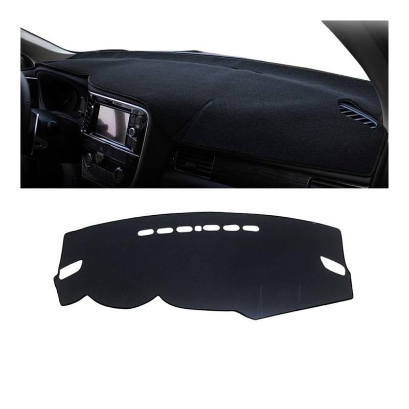 Auto Dashboard Abckung Matte Auto Dashboard Abdeckung Sonnenschutz Pads Instrument Panel Teppiche Für Mitsub&ishi Für Outlander 3 2013 2014 2015 2016 2017 2018 2019 2020(A LHD Black Side) von MLTLKPPVNG