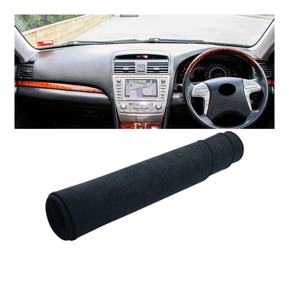 Auto Dashboard Abckung Matte Auto Dashboard Abdeckung Vermeiden Licht Pads Fall Nicht-Slip Schutz Teppiche Für Toy&ota Für Camry XV40 2007 2008 2009 2010 2011(RHD Black) von MLTLKPPVNG