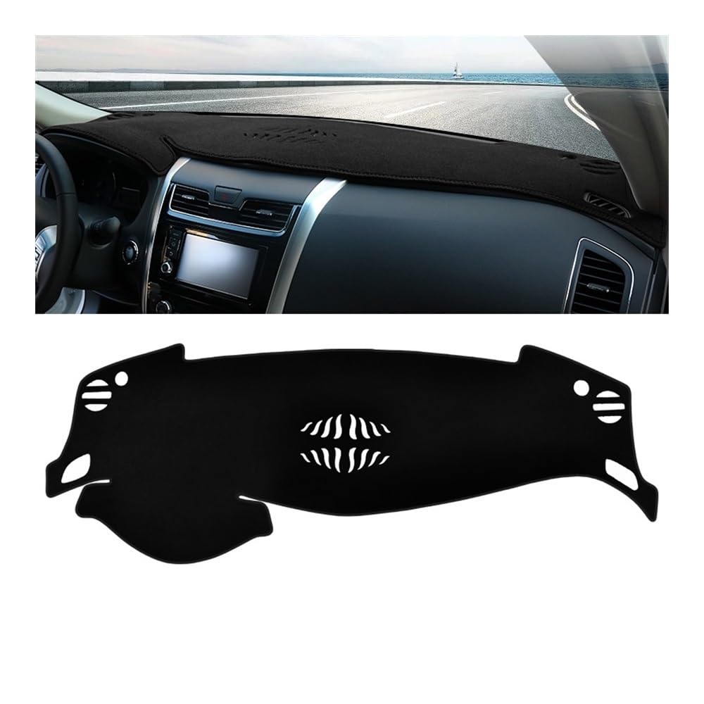 Auto Dashboard Abckung Matte Auto Dashboard Abdeckung Vermeiden Licht Pads Matte Non-Slip Teppiche Für N&issan Für Altima L33 Teana J33 2013 2014 2015 2016 2017 2018(Black Side) von MLTLKPPVNG