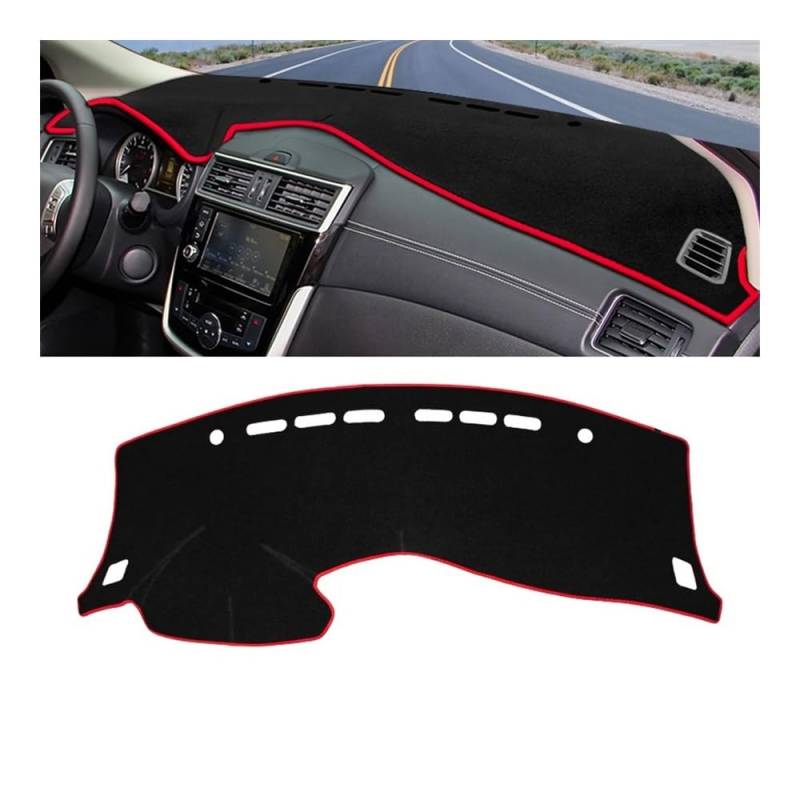 Auto Dashboard Abckung Matte Auto Dashboard Abdeckung Vermeiden Licht Pads Non-Slip Fall Für N&issan Für Tiida Pulsar C12 2012 2013 2014 2015 2016 2017 2018 2019(Red Side) von MLTLKPPVNG