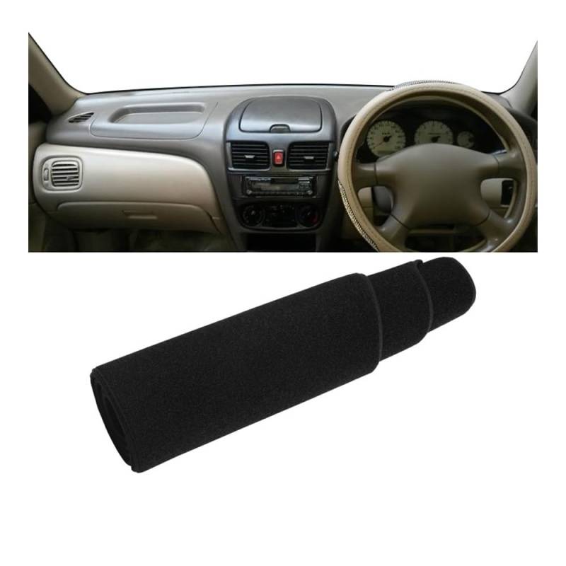 Auto Dashboard Abckung Matte Auto Dashboard Abdeckung Vermeiden Licht Pads Sonnenschutz Matte Innen Für N&issan Für Sentra B15 2000 2001 2002 2003 2004 2005 2006(RHD Black Side) von MLTLKPPVNG