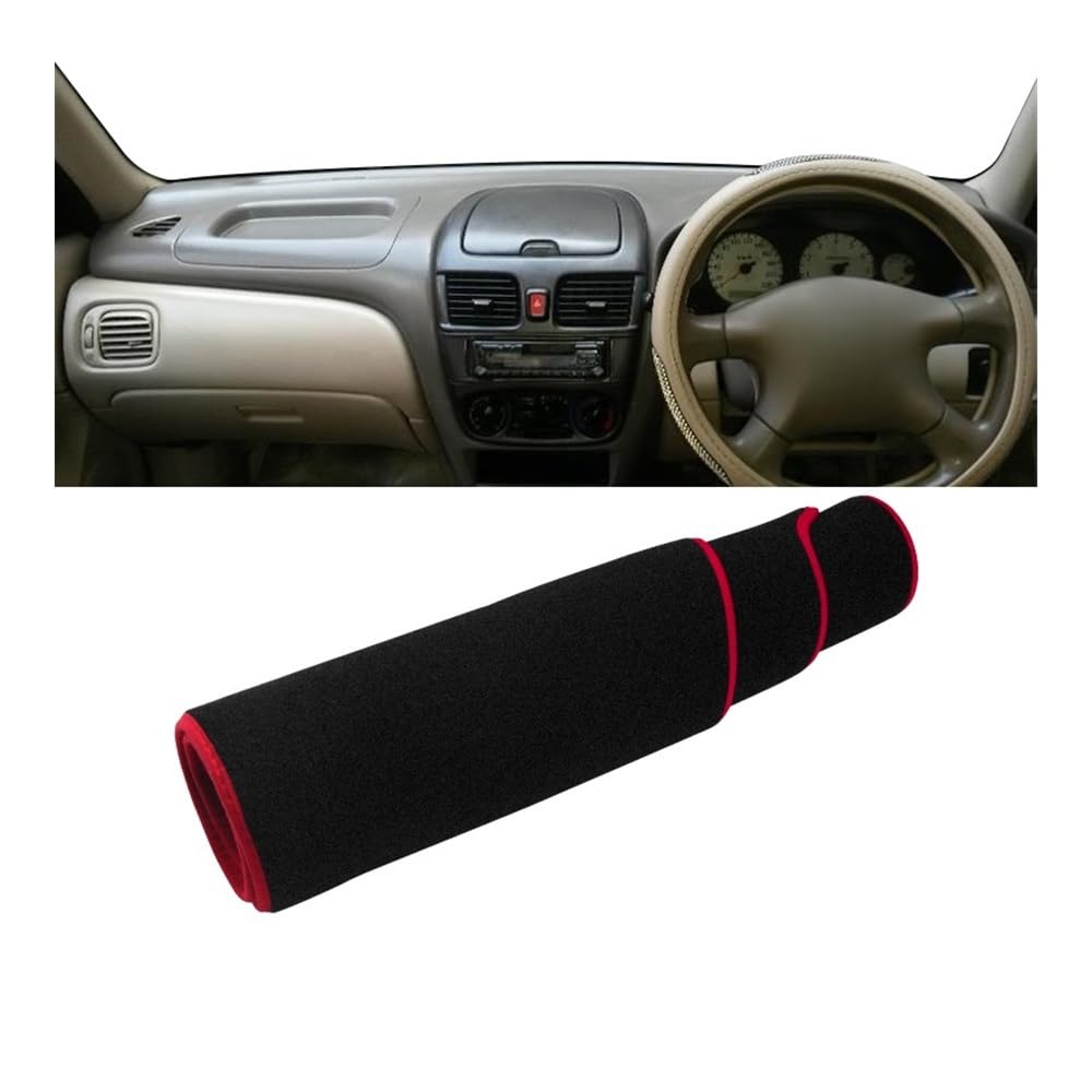 Auto Dashboard Abckung Matte Auto Dashboard Abdeckung Vermeiden Licht Pads Sonnenschutz Matte Innen Für N&issan Für Sentra B15 2000 2001 2002 2003 2004 2005 2006(RHD Red Side) von MLTLKPPVNG