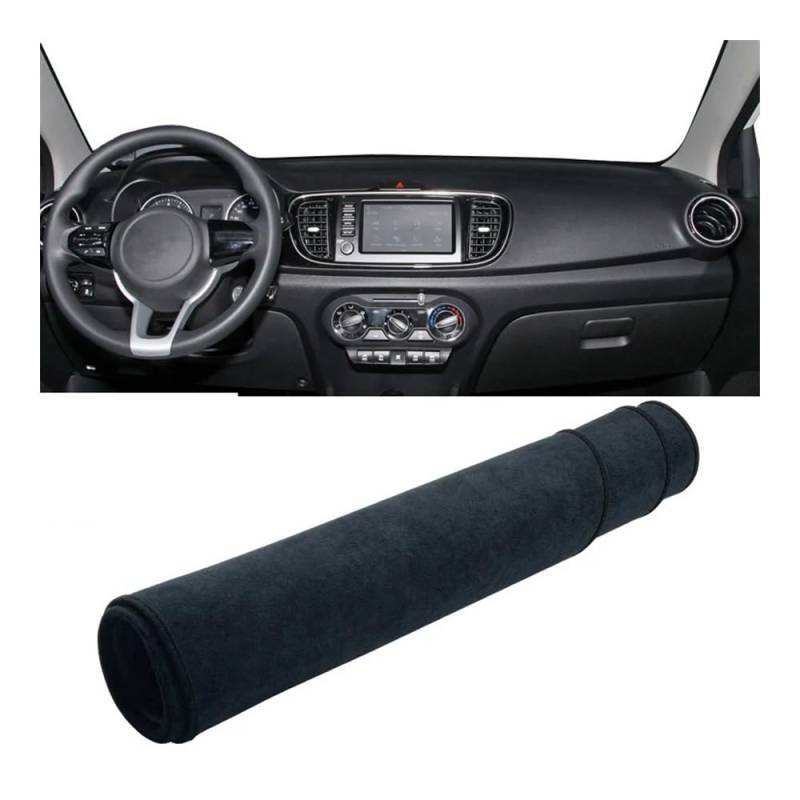 Auto Dashboard Abckung Matte Auto Dashboard Abdeckung Vermeiden Licht Pads Sonnenschutz Matten Fall Instrument Panel Für Kia Für Pegas 2021 2022 2023(B LHD Black) von MLTLKPPVNG