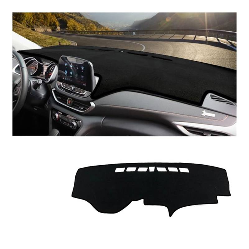 Auto Dashboard Abckung Matte Auto Dashboard Abdeckung Vermeiden Licht Pads Sonnenschutz Matten Fall Instrument Panel Teppiche Für Chevr&olet Für Orlando 2018 2019 2020(Black Side) von MLTLKPPVNG