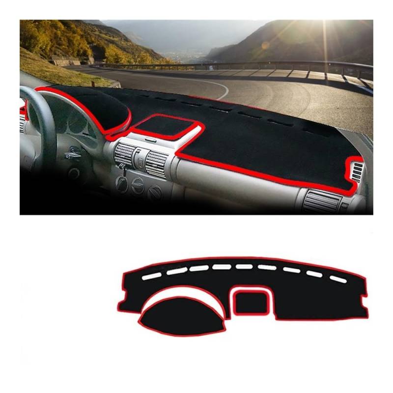 Auto Dashboard Abckung Matte Auto Dashboard Abdeckung Vermeiden Licht Pads Sonnenschutz Matten Rutschfeste Fall Für Chevr&olet Für Segel 2004 2005 2006 2007 2008(Red Side) von MLTLKPPVNG