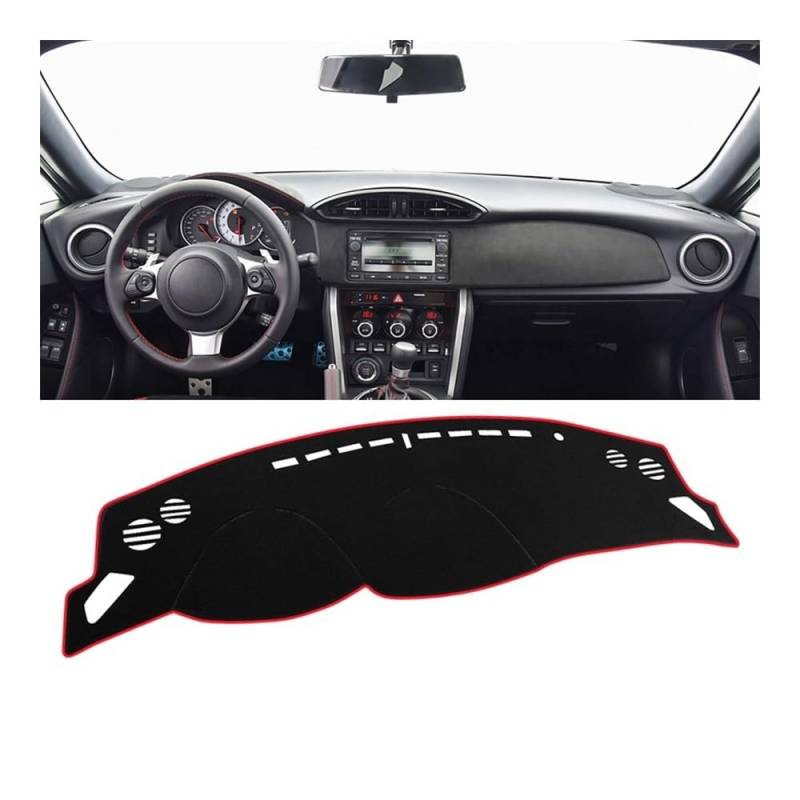 Auto Dashboard Abckung Matte Auto Dashboard Abdeckung Vermeiden Licht Pads Sonnenschutz Matten Teppiche Für SUB&ARU Für BRZ 2012 2013 2014 2015 2016 2017 2018 2019 2020(A LHD Red Side) von MLTLKPPVNG