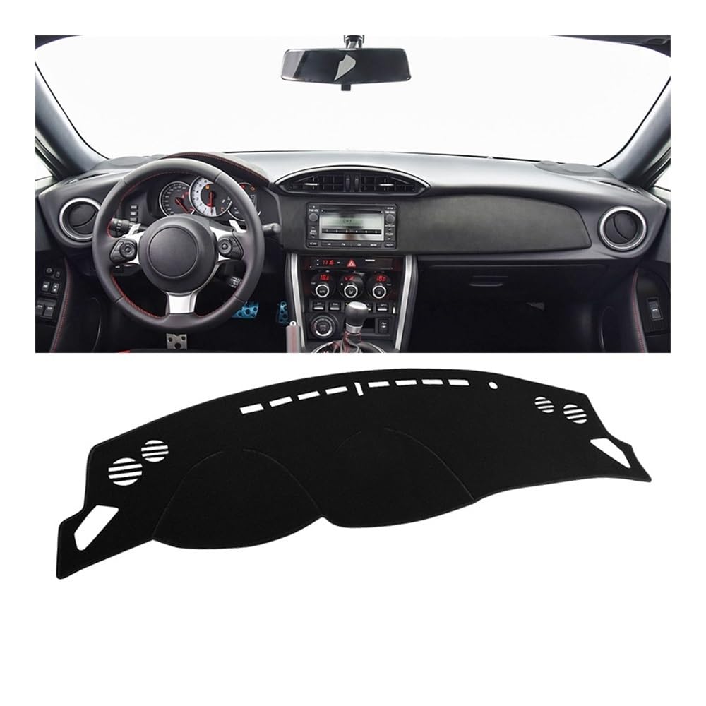 Auto Dashboard Abckung Matte Auto Dashboard Abdeckung Vermeiden Licht Pads Teppiche Für Toy&ota Für GT86 FT86 Scion FR-S 2012 2013 2014 2015 2016 2017 2018 2019 2020(A LHD Black Side) von MLTLKPPVNG