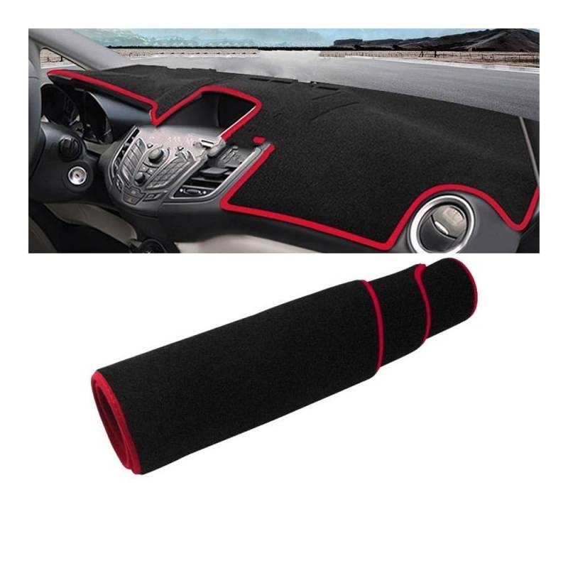 Auto Dashboard Abckung Matte Auto Dashboard Matte Vermeiden Licht Sonnenschutz Pad Abdeckung Für For&d Für Fiesta MK7 2008 2009 2010 2011 2012 2013 2014 2015 2016(No GPS Red side) von MLTLKPPVNG