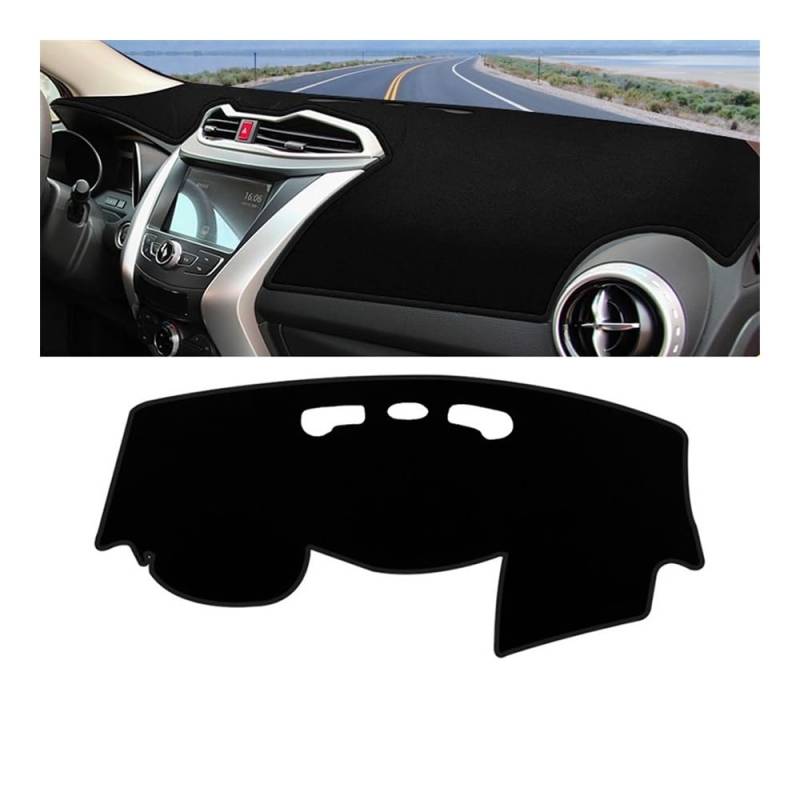 Auto Dashboard Abckung Matte Auto Dashboard Matte Vermeiden Licht Sonnenschutz Pad Abdeckung Teppiche Innen Für BYD Für Yuan EV DM-ich 2016 2017 2018 2019(A Black Side) von MLTLKPPVNG