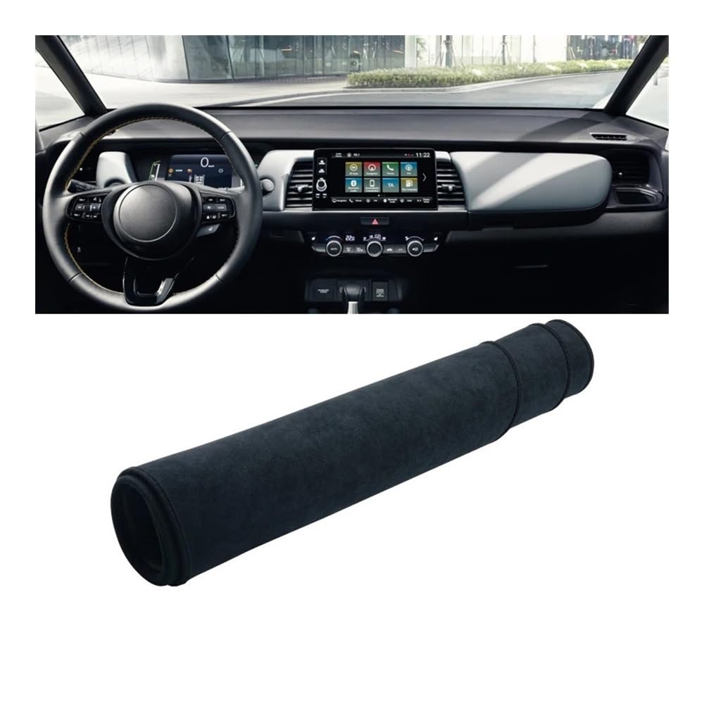 Auto Dashboard Abckung Matte Auto Dashboard Pads Sonnenschutz Matten Vermeiden Licht Abdeckung Teppiche Schutz Fall Für Hon┐da Für Fit Jazz GR GS 2020 2021 2022 2023(B LHD Black) von MLTLKPPVNG