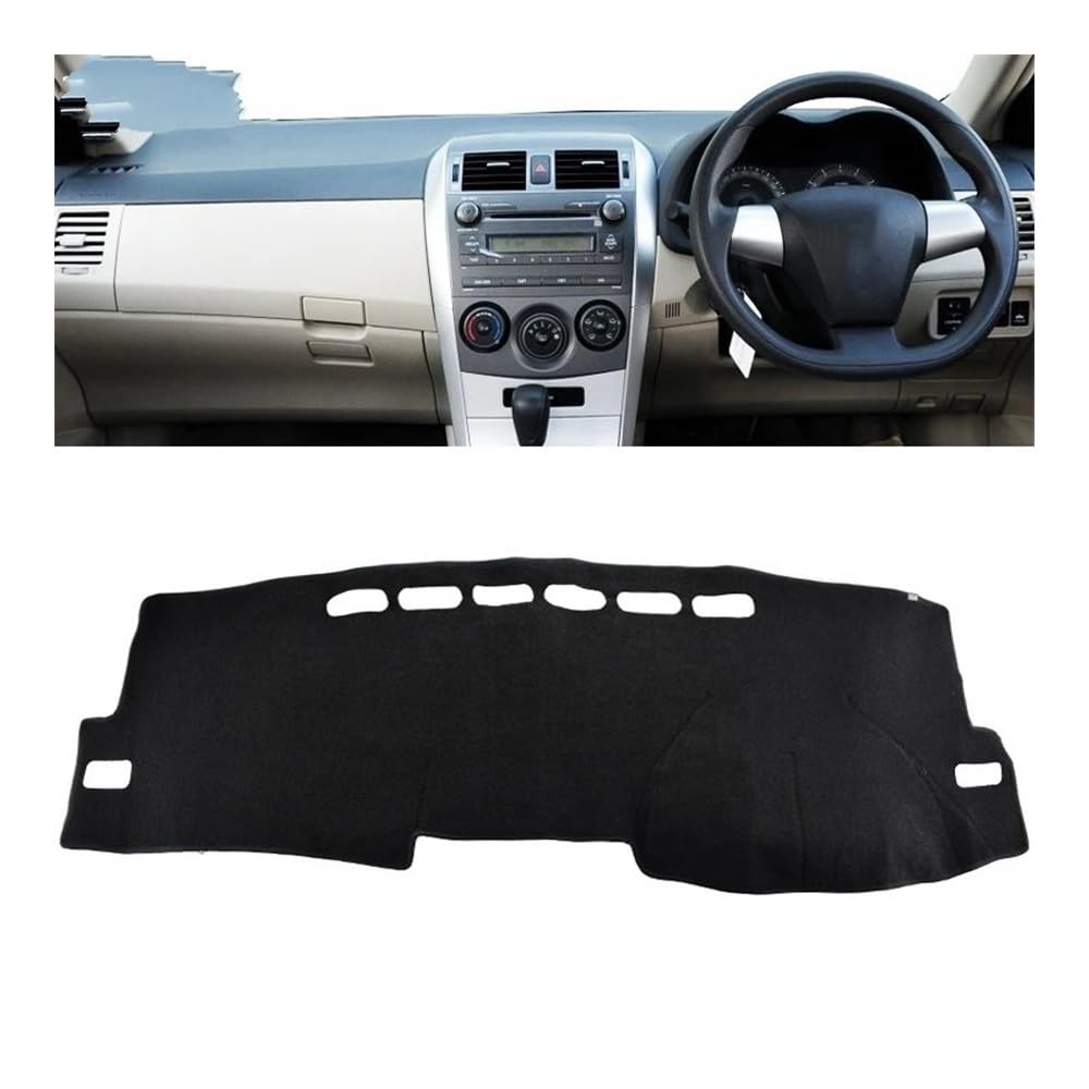 Auto Dashboard Abckung Matte Dash Matte Dashboard Abdeckung Dashmat Anti-schmutzig Pad Teppich Auto Für Toyota Für Corolla Axio Fielder 2007 2008 2009 2010 2011 von MLTLKPPVNG