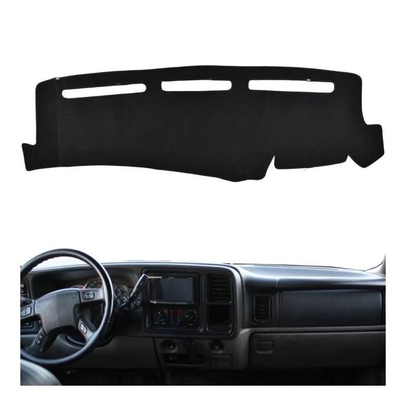 Auto Dashboard Abckung Matte Dash Matte Dashboard Abdeckung Dashmat Anti-schmutzig Pad Teppich Sonnenschutz Auto Für Chevy Für Silverado Avalanche Tahoe Suburban von MLTLKPPVNG