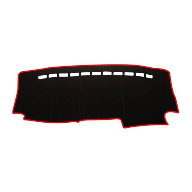 Auto Dashboard Abckung Matte Dashmat Dashboard Abdeckung Matte Pad Dash Sonnenschirm Schützen Teppich Teppich Auto Styling Für Suzu&ki Für Jimny 1998-2017 2018(Right Hand Drive,Red Edge) von MLTLKPPVNG