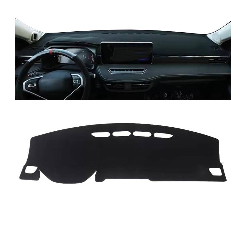 Auto Dashboard Abckung Matte Für Haval Für Jolion 2024 2023 2022 2021 Auto Dashboard Mat Dash Mat Dashmat Sonnenschirm Schutz Teppich(LHD BLACK) von MLTLKPPVNG