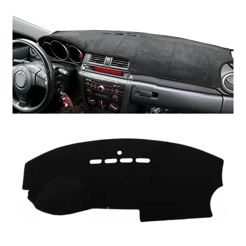 Auto Dashboard Abckung Matte Für Maz&da 3 M3 BK 2004 2005 2006 2007 2008 Auto Dashboard Matte Dash Mat Dashmat Sonnenschirm Schutz Teppich(BLACK LHD) von MLTLKPPVNG