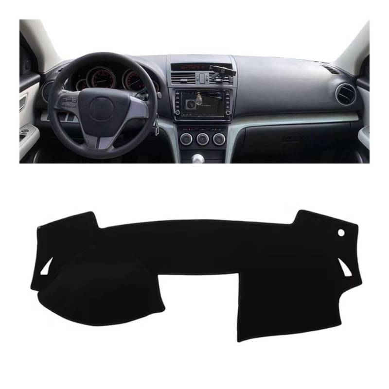 Auto Dashboard Abckung Matte Für Maz&da 6 GH 2008 2009 2010 2011 2012 Auto Dashboard Mat Dash Mat Dashmat Sonnenschirm Schutz Teppich(BLACK LHD) von MLTLKPPVNG