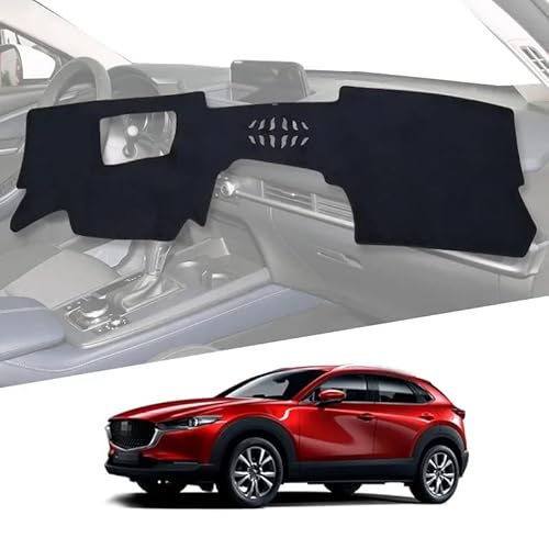 Auto Dashboard Abckung Matte Für Maz&da Für CX-30 Für CX30 2019-2024 Dashboard Abdeckung Pad Dash Mat Dashmat Auto Teppich(Left Rudder HUD) von MLTLKPPVNG