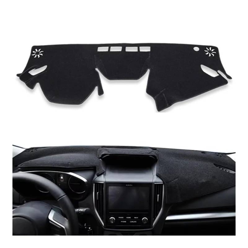 Auto Dashboard Abckung Matte Für SUB&ARU Für Forester 2019 2020 2021 2022 2023 Auto Dashboard Matte Dash Mat Dashmat Sonnenschirm Schutz Teppich(LHD BLACK) von MLTLKPPVNG