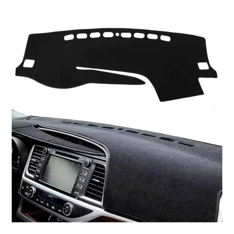 Auto Dashboard Abckung Matte Für Toy&ota Für Highlander Für XU50 Für Kluger 2014 2015 2016 2017 2018 2019 Auto Dashboard Mat Dash Mat Dashmat Sonnenschutz Schutz Teppich(BLACK LHD) von MLTLKPPVNG