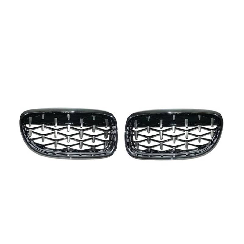 MLTLKPPVNG 1 Paar Auto Front Stoßstange Grille Niere Grille Für BM&W Für 3 Serie E90 2009 2010 2011 2012 Meteor Grill Racing Grills Auto Styling Nieren Kühlergrill(All Silver) von MLTLKPPVNG