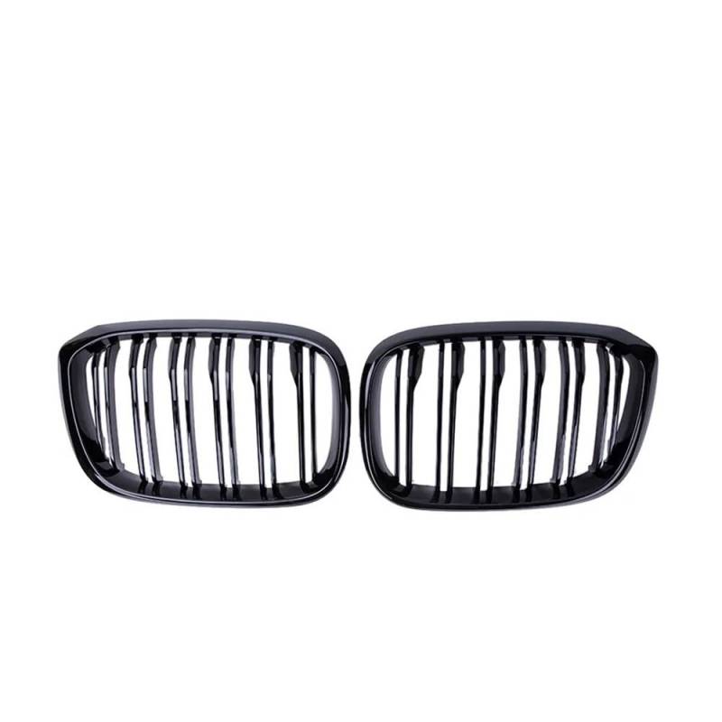 MLTLKPPVNG 1 Paar Dual Lamellen Front Niere Grill Für BM&W Für 3 4 X3 X4 G01 G02 G08 2018 2019 2020 Niere Grille Glanz Matt Schwarz Racing Grills Nieren Kühlergrill(Glossy Black) von MLTLKPPVNG