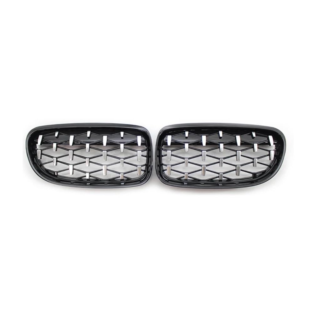 MLTLKPPVNG 2 Teile/Satz Auto Kühlergrill Diamant Grills Meteor Stil Für BM&W Für E90 E91 3 Serie 2009 2010 2011 2012 Silber Und Schwarz Nieren Kühlergrill(Silver and Black) von MLTLKPPVNG