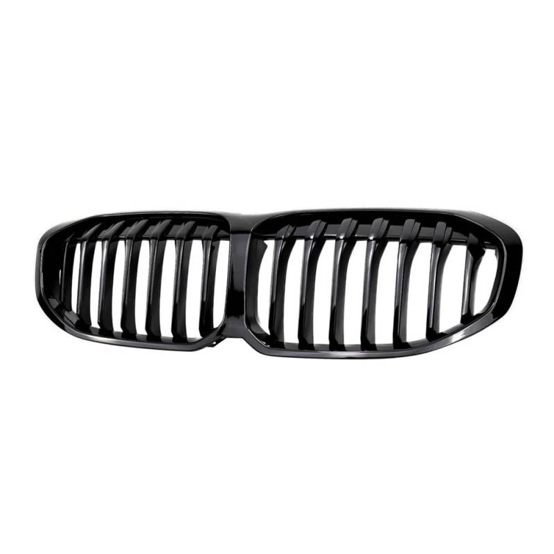 MLTLKPPVNG 2PCS Auto Vorderen Stoßfänger Grille Racing Grills Nieren Gitter Für BM&W Für 1 Serie F40 2020-AUF Einzigen Lamellen Linie Glanz Schwarz Auto Styling Nieren Kühlergrill von MLTLKPPVNG