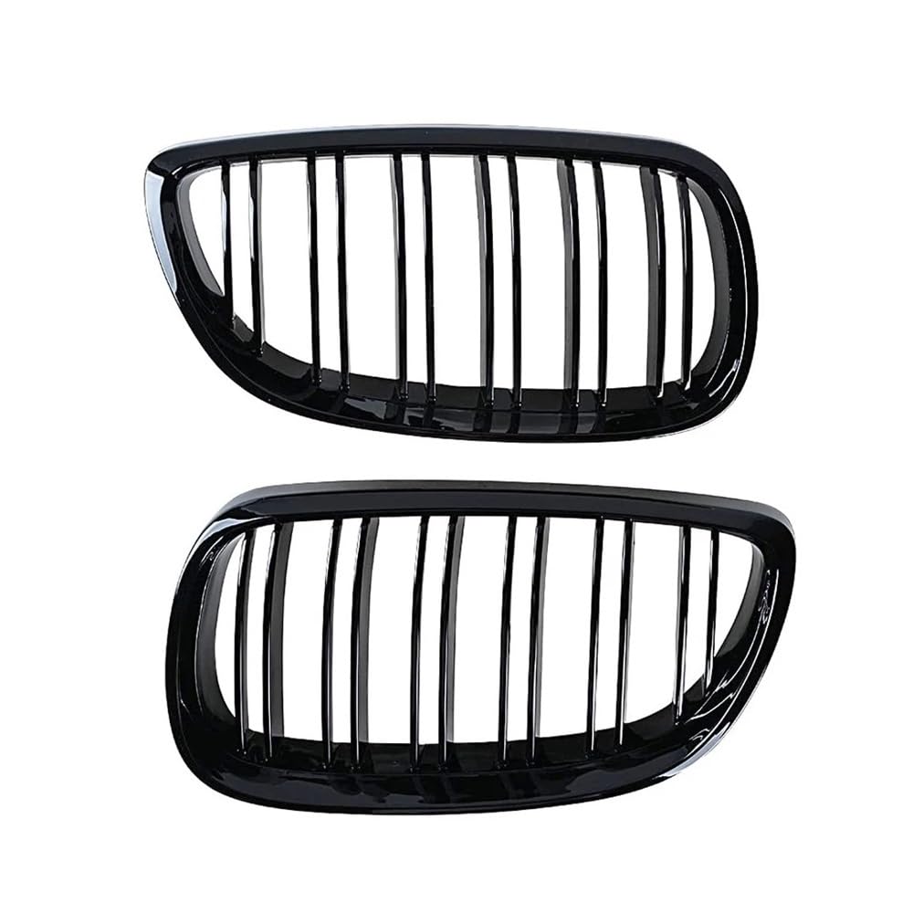 MLTLKPPVNG 2PCS Auto Vorderen Stoßfänger Niere Grill Für BM&W Für E92 E93 M3 2006-2013 Doppel Lamellen Linie ABS Kunststoff Racing Gitter Ersatz Teil Nieren Kühlergrill von MLTLKPPVNG