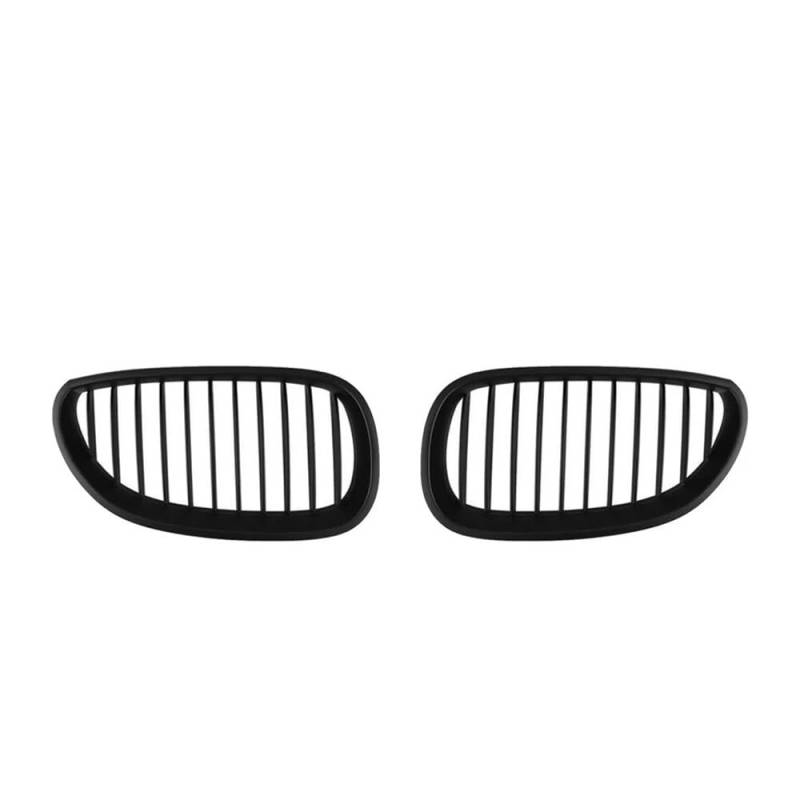 MLTLKPPVNG 2PCS Front Niere Racing Grille Für BM&W Für E60 E61 M5 Serie 2003-2010 Einzelne Linie Änderung Sport Gitter Haube Grill Nieren Kühlergrill(Mattte Black) von MLTLKPPVNG